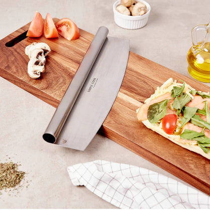 Horno para Pizza Ravello + Espátula para Pizza + Pizza Cutter + Tabla de madera Acacia-Kits de Cocción