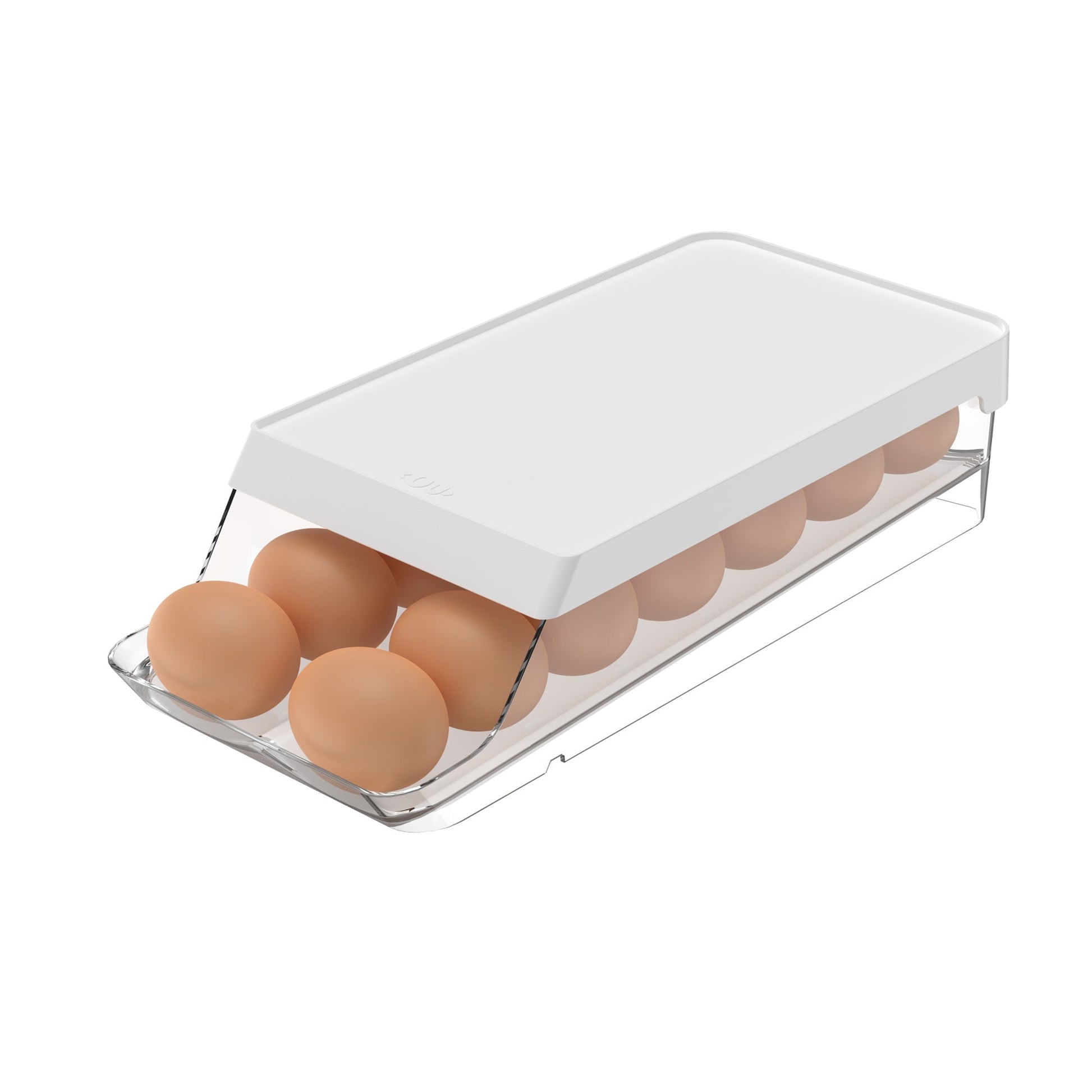 Organizador De Huevos Roll Clear Fresh 14 Un Ou2#Sin color