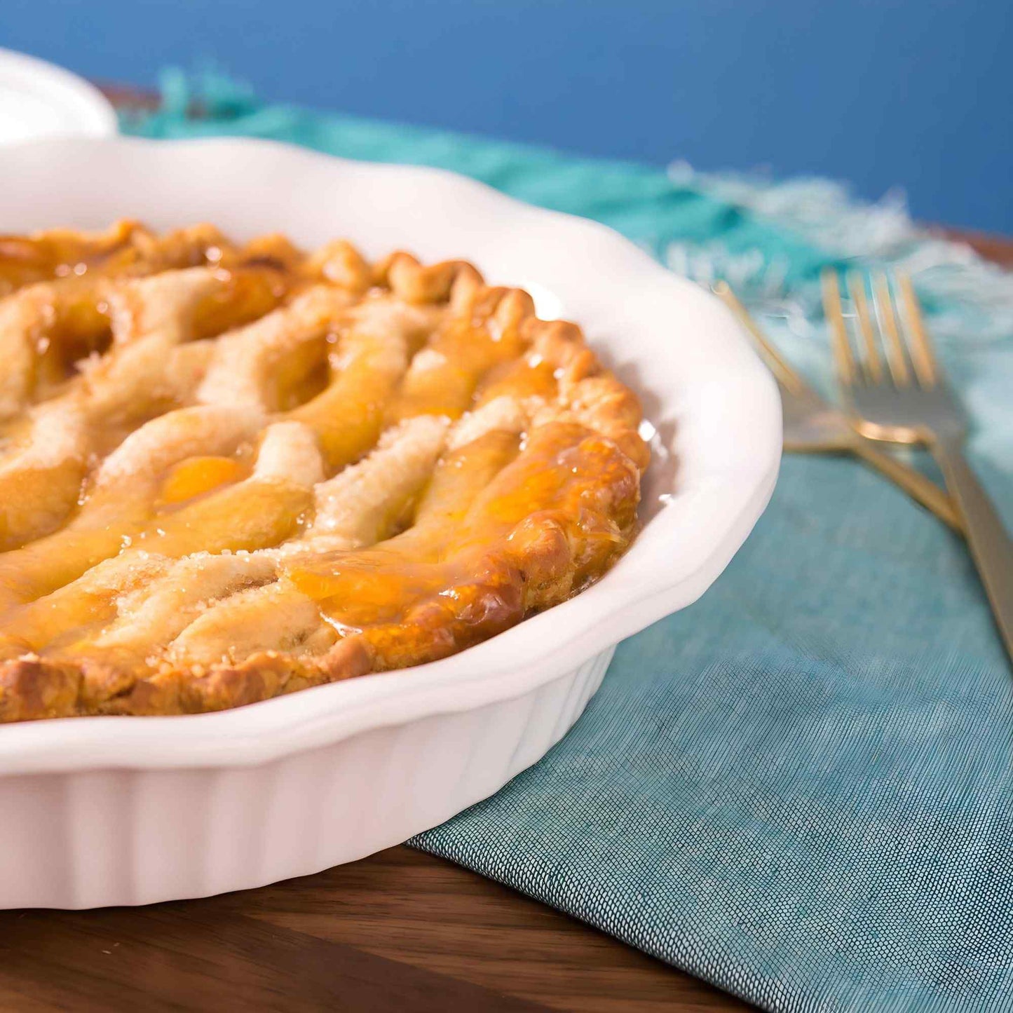 Fuente Para Pie French White Corningware4#Blanco