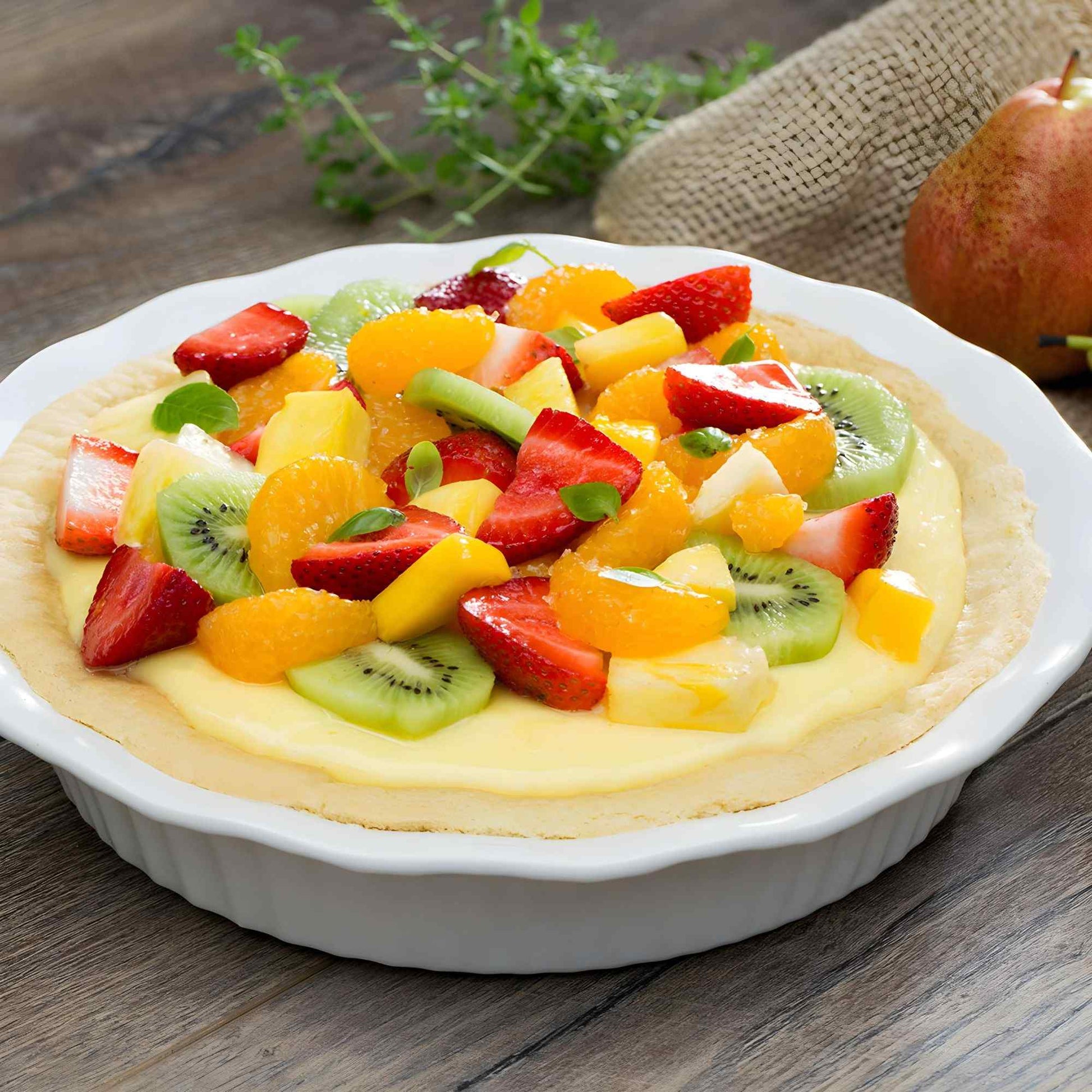 Fuente Para Pie French White Corningware1#Blanco