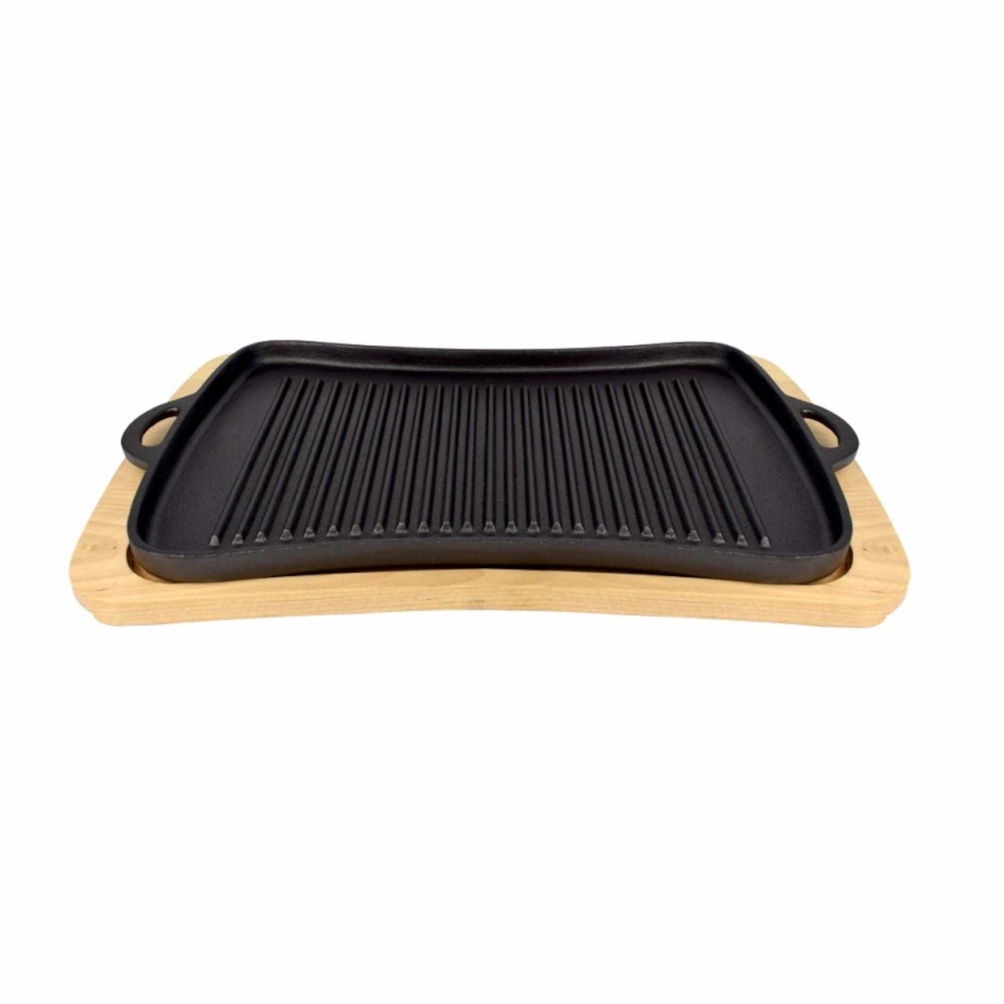Plancha Hierro Fundido Con Tabla de Madera Jim Beam Kitchen Center