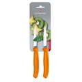 Set 2 Cuchillos Verdura Swiss Classic Dentado Hoja 8 Cm Victorinox2#Naranjo