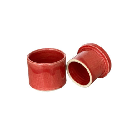 Mantequillera Francesa O De Agua Mediana Pilar Claro11#Rojo