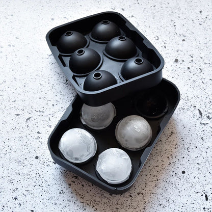 Cubeta de Hielo Silicona 6 Hielos Redondos Simplit1#Negro