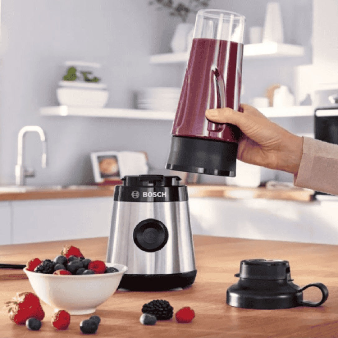 Batidora Mini Licuadora Portable Vita Power + Vaso Tritan To Go Bosch4#Negro