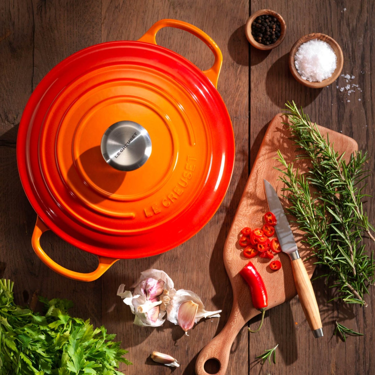 Cocotte Redonda 18 Cm Le Creuset1#Naranja