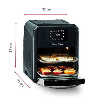Horno Freidora De Aire Easy Fry 11Lts 9 En 1 Moulinex6#Negro