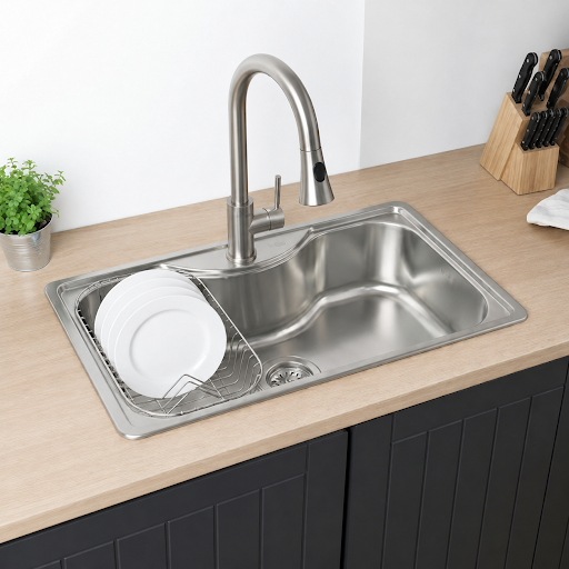 Kit Lavaplatos Acqua Sobre Cubierta + Grifería Smart Pro FDV