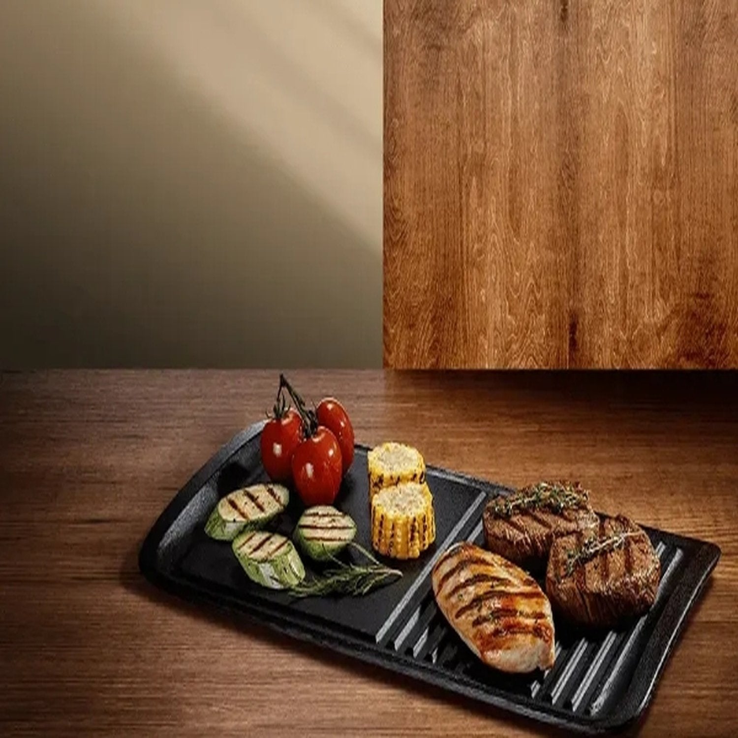Plancha Churrasquera Grill Hierro Fundido Electrolux2#Negro