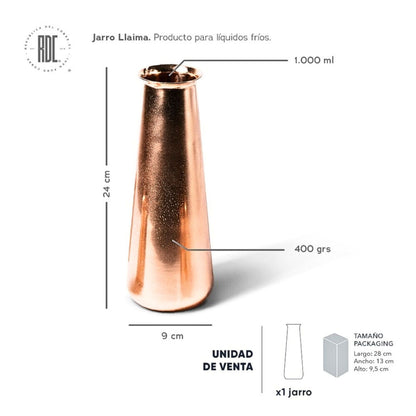 Jarro Cóctel Llaima RDC3#Cobre
