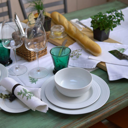 Juego De Vajilla Porcelana Roulette 24 Pzs Spal4#Blanco