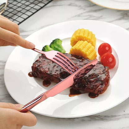 Juego de Cubiertos 24 Pzs Santú Home & Deco6#Rosa