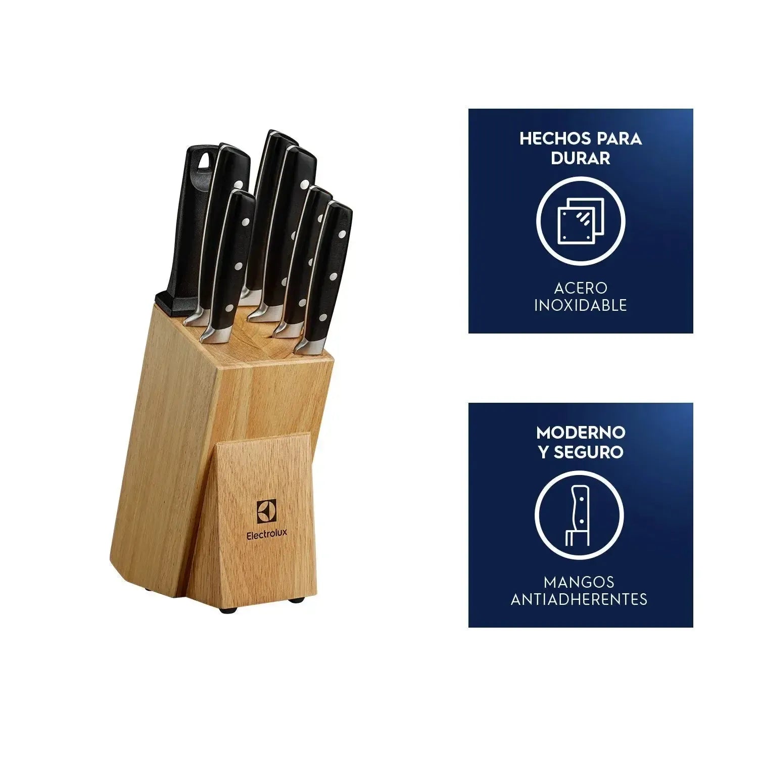 Juego de Cuchillos de Acero Inoxidable Electrolux3#Sin color