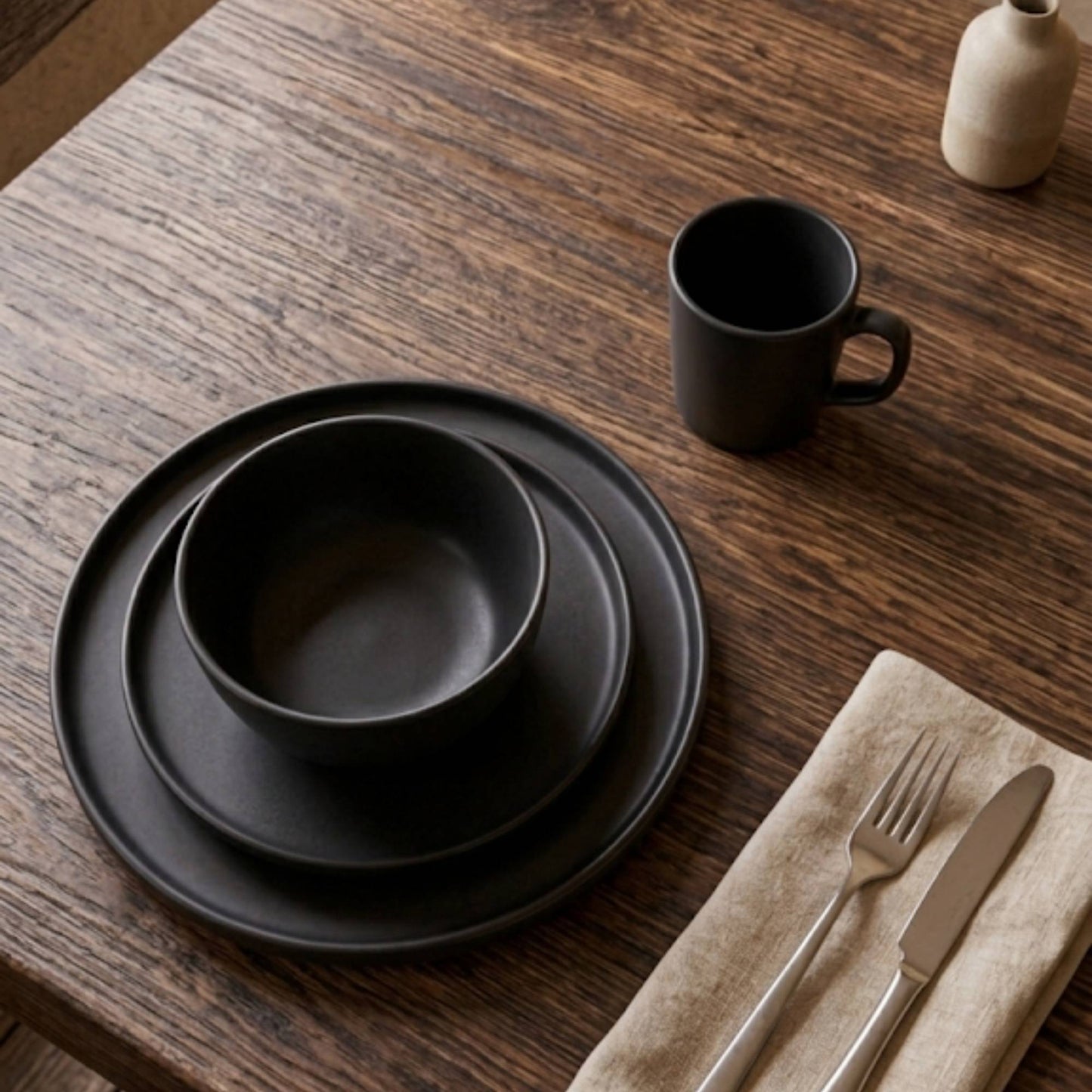 Juego de loza 16 piezas Vajilla Cerámica Hamburgo - Decoexpress-Vajilla