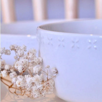 Juego de loza 24 piezas Vajilla Cerámica Manhattan3#Blanco