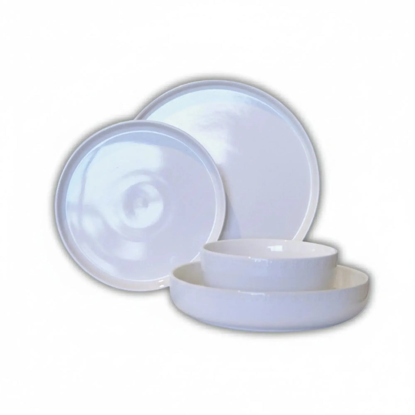 Juego de loza 24 piezas Vajilla Cerámica Manhattan6#Blanco