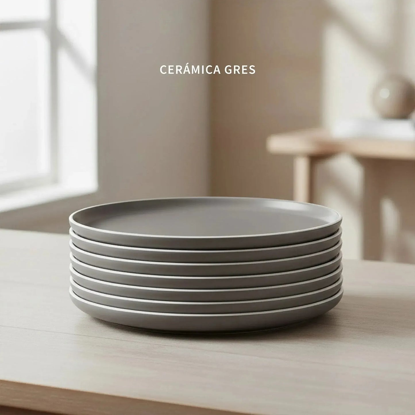 Juego de Loza 30 pcs Cerámica Bruselas 6 personas Simplit7#Gris