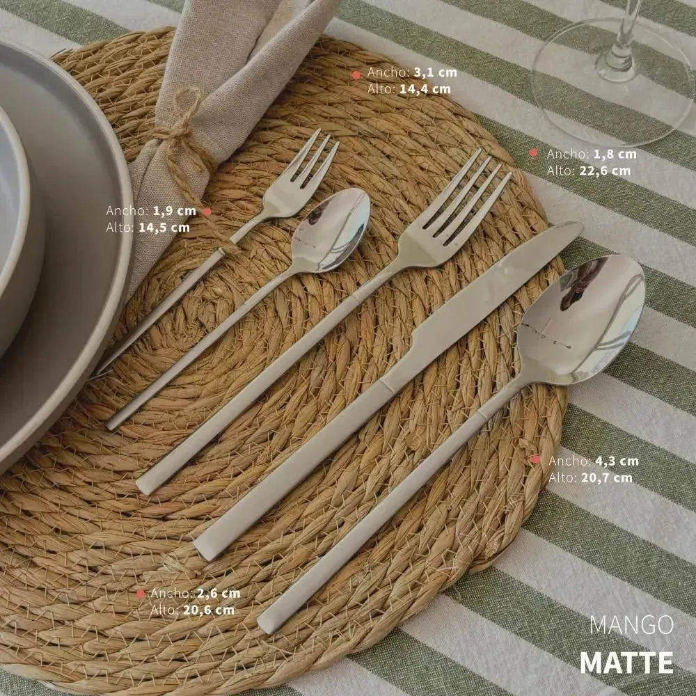 Juego de Loza 30pcs Bruselas + Cuchilleria 30pcs Puglia-Vajilla