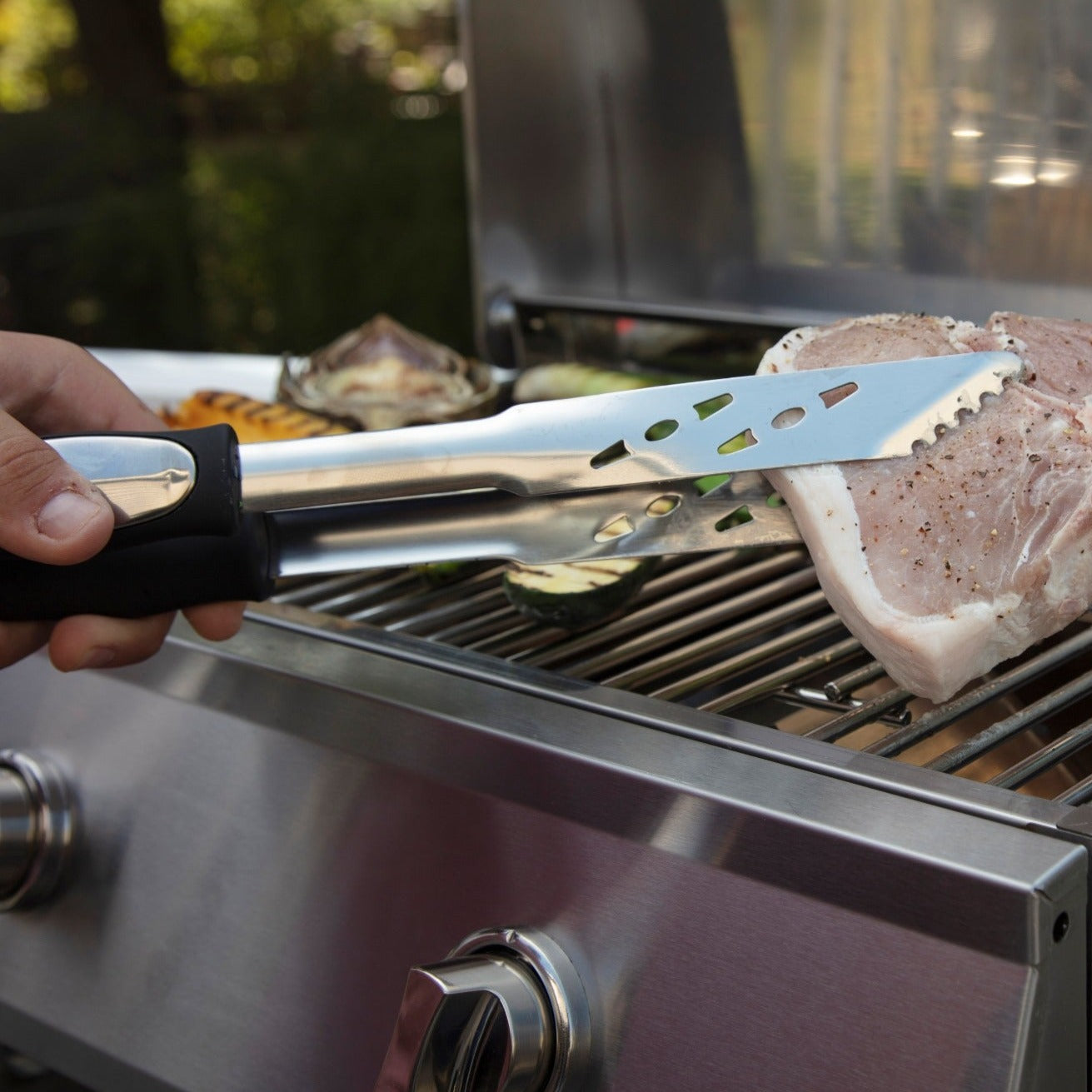 Juego De Utensilios Para BBQ De 3 Pzs + Guante CGS-134BL Cuisinart®2#Plateado