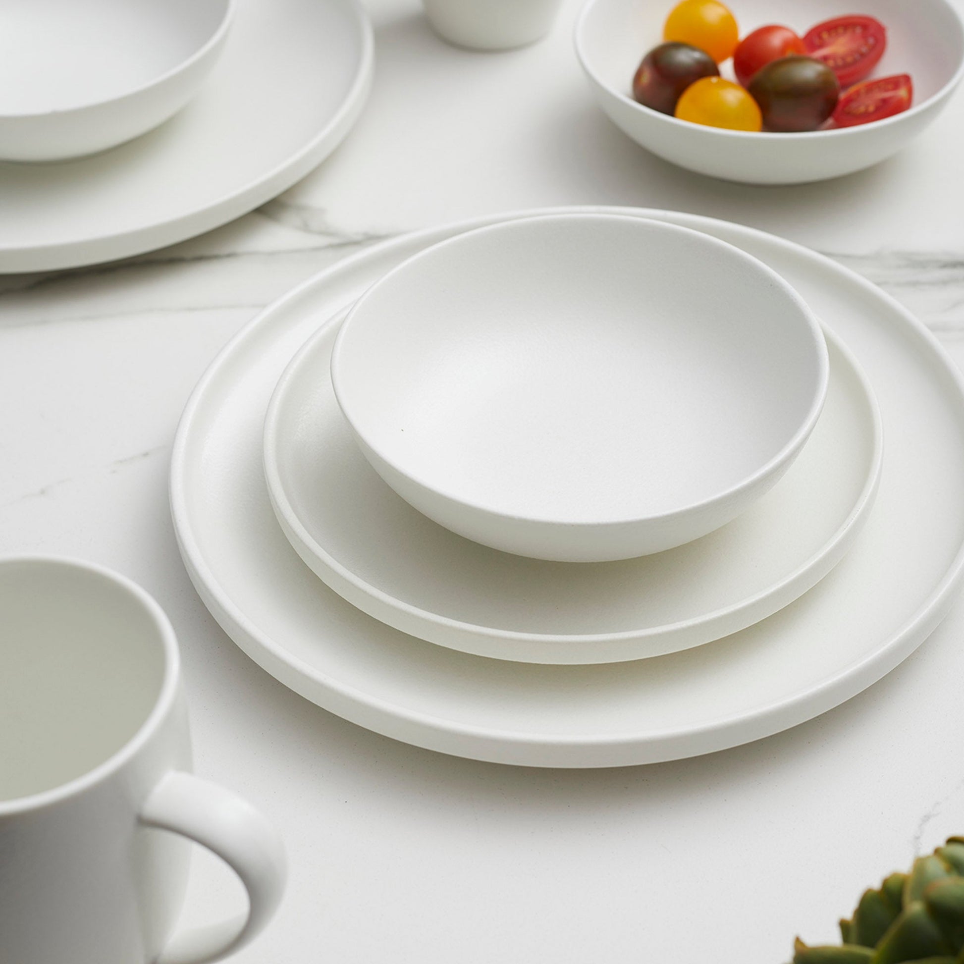 Juego de Vajilla Blanco Porcelana 16 Pzs Coquinaria – Kitchen Center