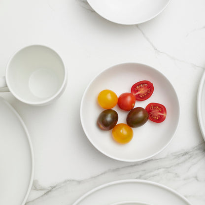 Juego de Vajilla Blanco Porcelana 16 Pzs Coquinaria