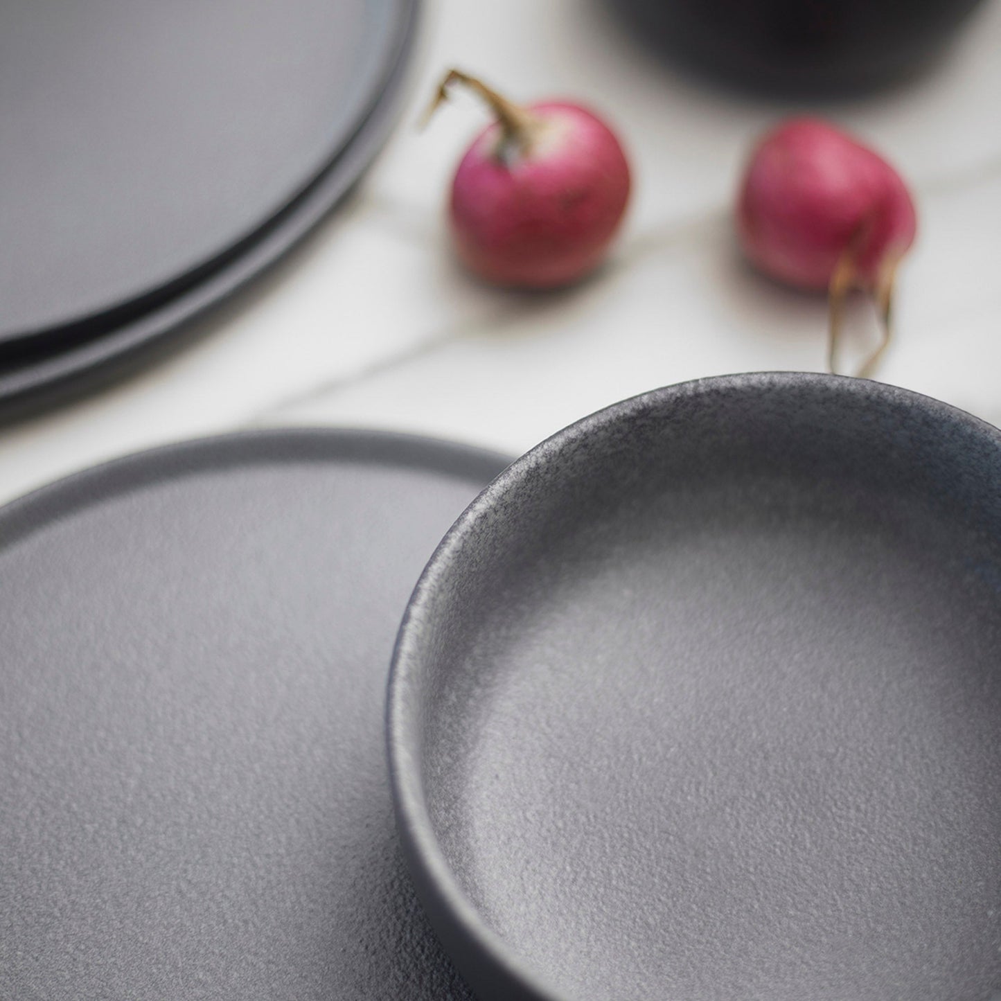 Juego de Vajilla Gris Porcelana 20 Pzs Coquinaria