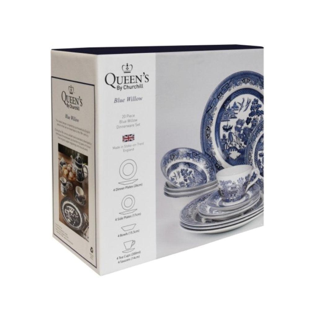 Juego Loza Blue Willow 20 Pzs Churchill2#Sin color