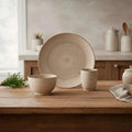 Juego Loza Cerámica 12 piezas Siena Simplit1#Beige