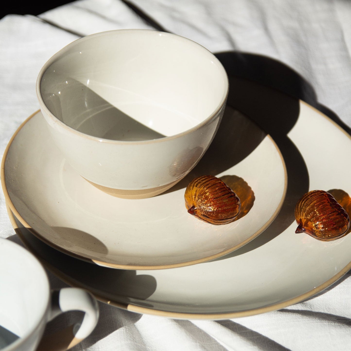 Juego de Loza London 16 Pzs Vajilla Cerámica Decoexpress5#Beige