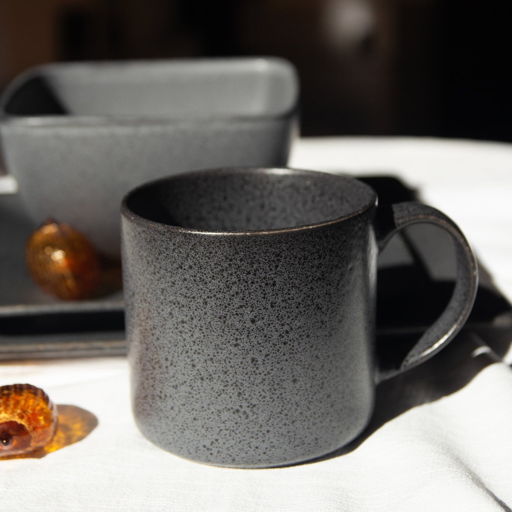 Juego de Loza Manchester 16 Pzs Vajilla Cerámica Decoexpress2#Negro