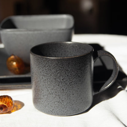 Juego de Loza Manchester 16 Pzs Vajilla Cerámica Decoexpress2#Negro