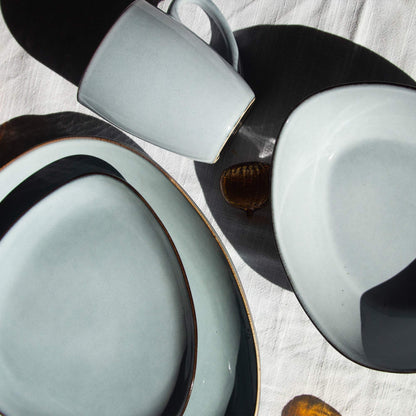 Juego de Loza Royal 16 Pzs Vajilla Cerámica Decoexpress6#Celeste