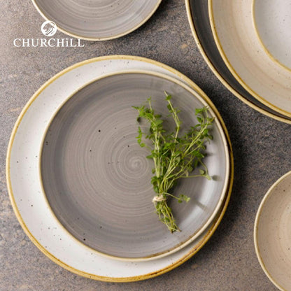 Juego Loza Stonecast Grey 16 Piezas Churchill4#Gris