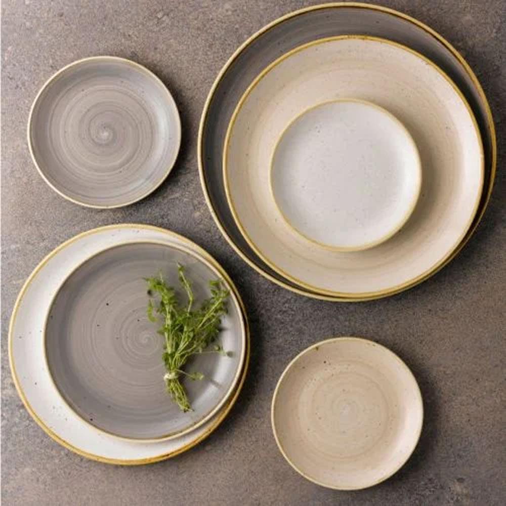 Juego Loza Stonecast Grey 16 Piezas Churchill5#Gris