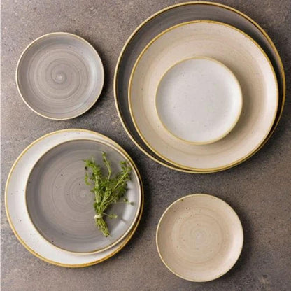 Juego Loza Stonecast Grey 16 Piezas Churchill5#Gris