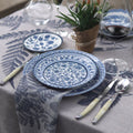 Juego Porcelana Blue Dynasty 18 Pzs Klapp1#Azul
