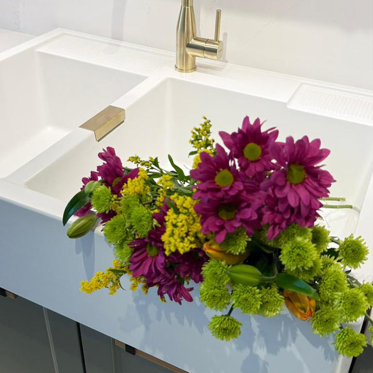 Lavaplatos Sobre Cubierta Cuarzo Kallio M 175 Schock1#Blanco