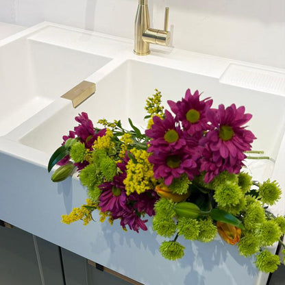 Lavaplatos Sobre Cubierta Cuarzo Kallio M 175 Schock1#Blanco