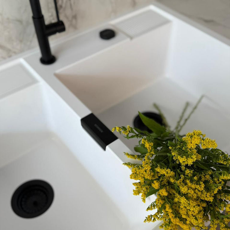 Lavaplatos Sobre Cubierta Cuarzo Kallio M 175 Schock5#Blanco