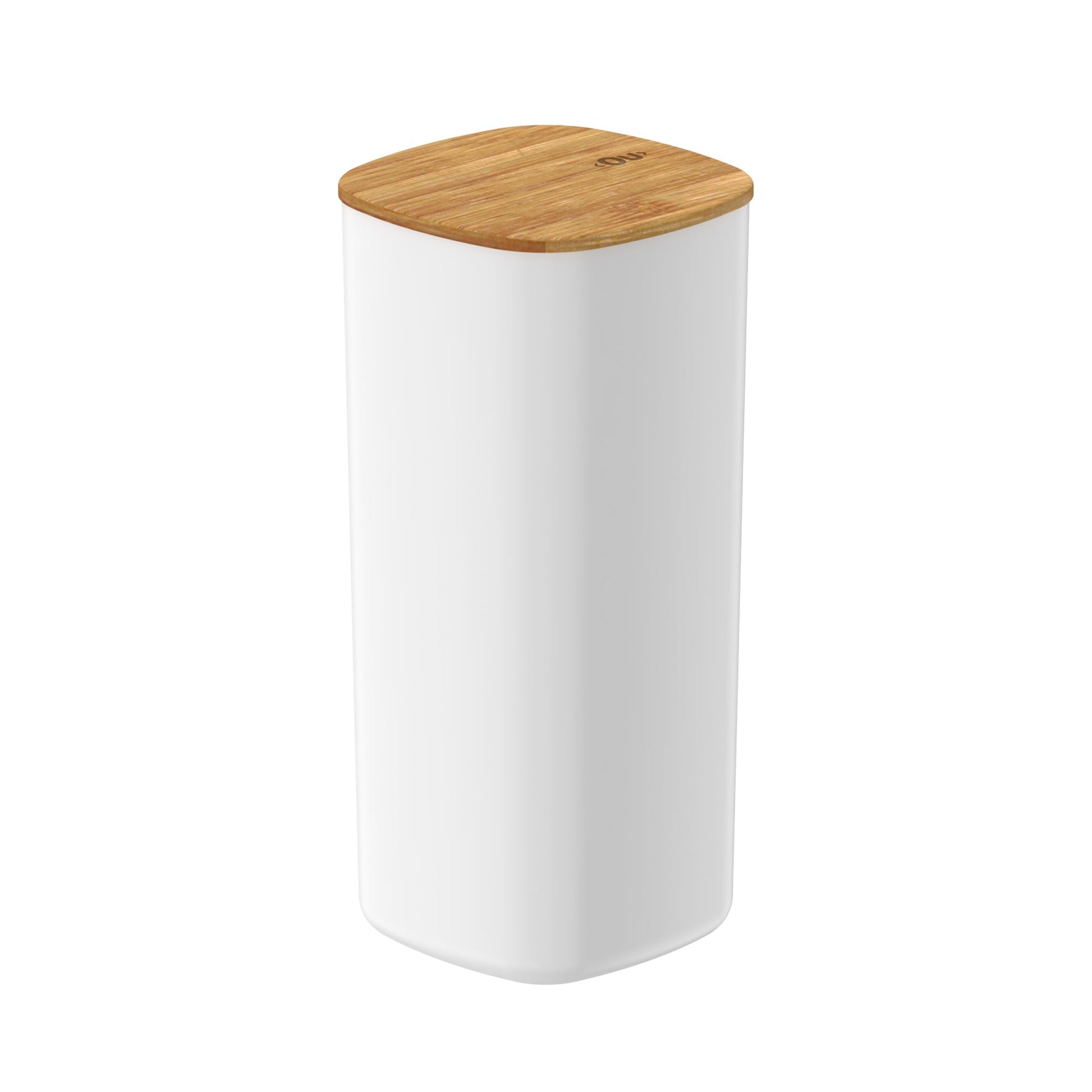 Contenedor Hermético Con Tapa de Bambú Keep 1.5 Lts Ou4#Blanco