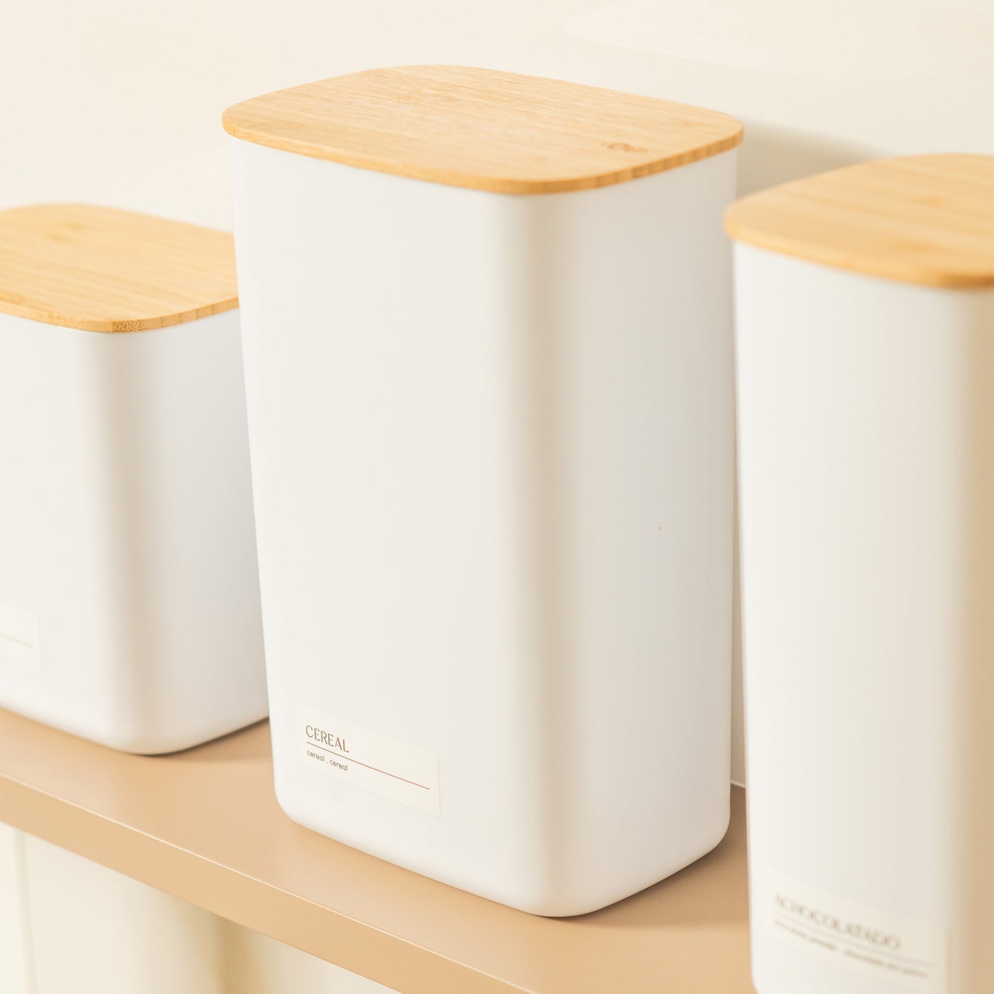 Contenedor Hermético Con Tapa de Bambú Keep 2.3 Lls Ou4#Blanco