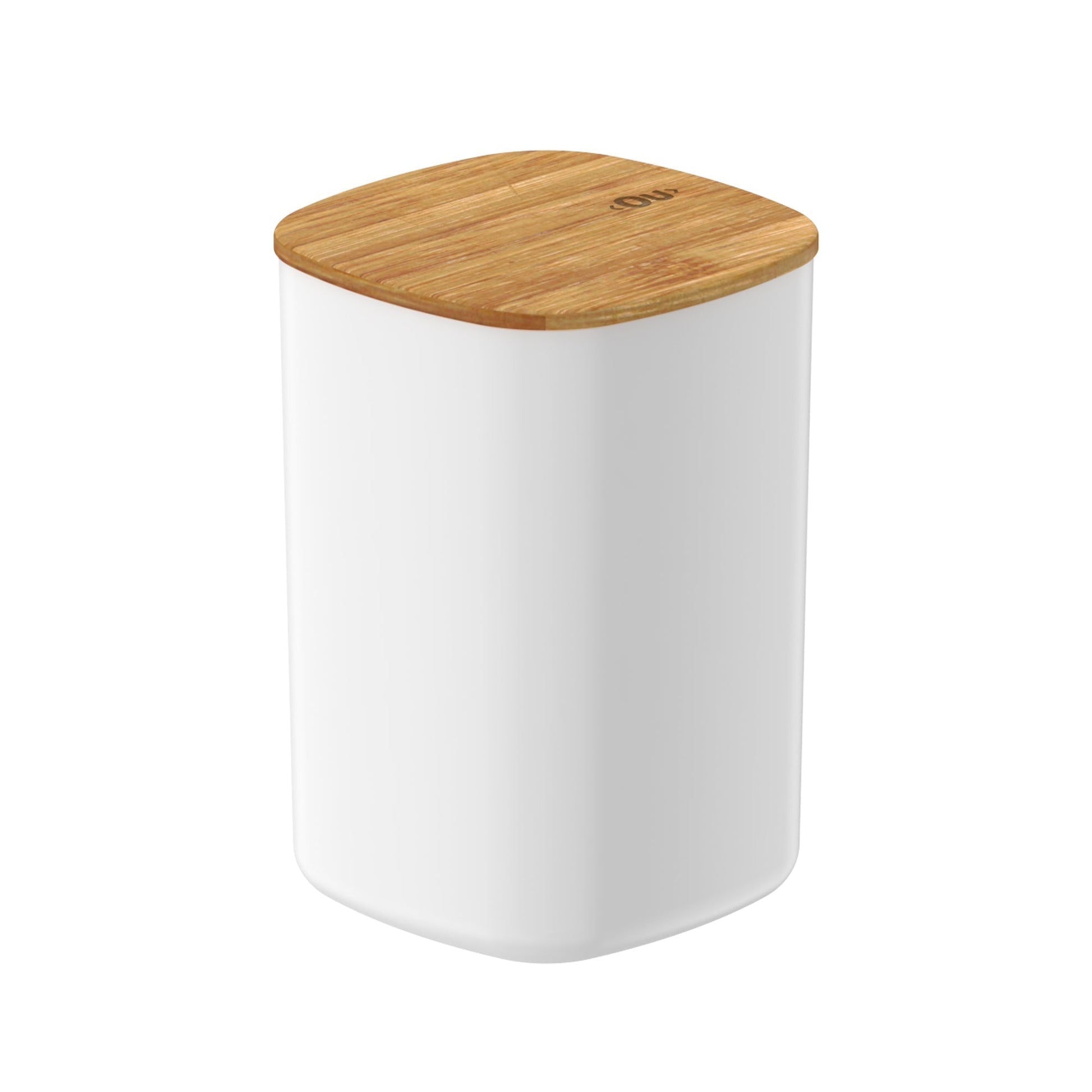 Contenedor Hermético Con Tapa de Bambú Keep 1 Lt Ou2#Blanco