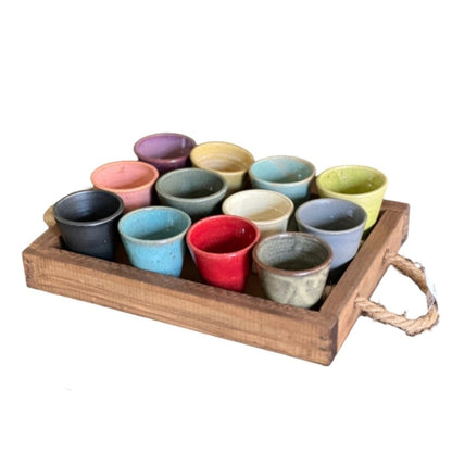 Set 12 Vasitos Tabla Pilar Claro2#Multicolor