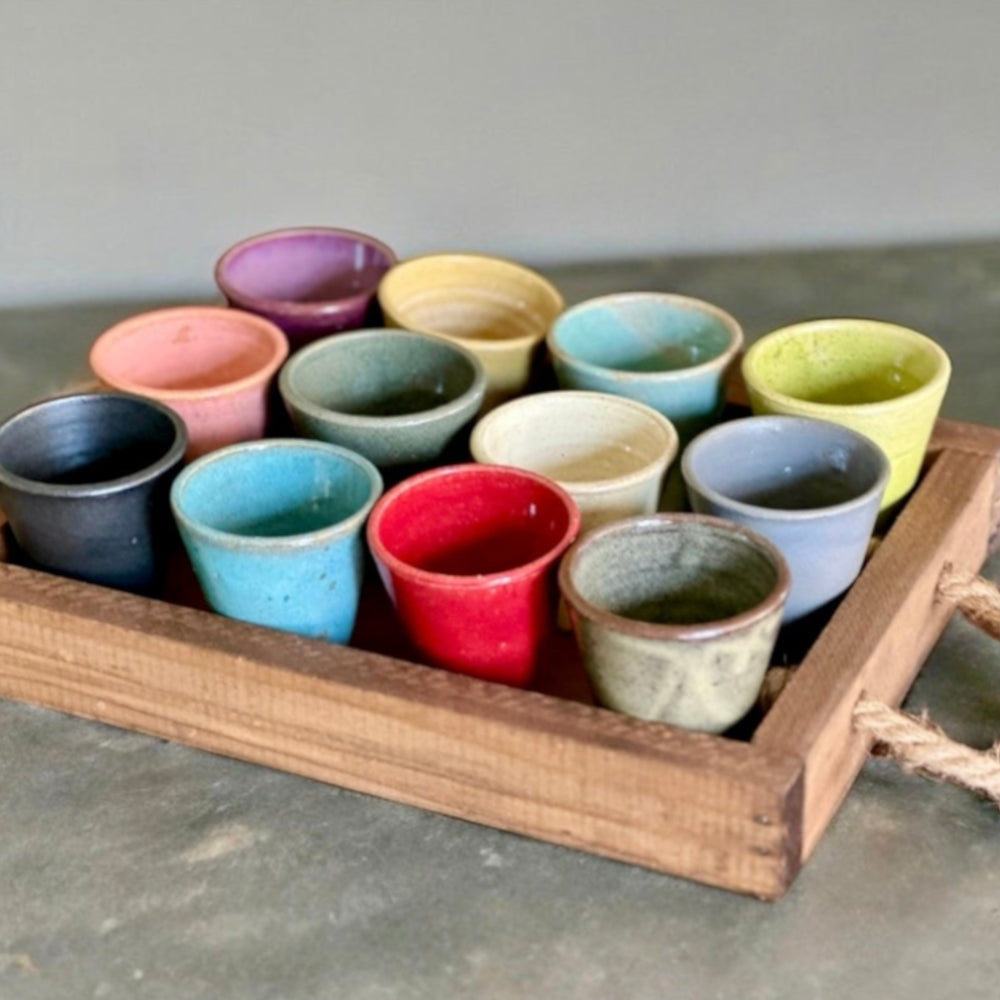 Set 12 Vasitos Tabla Pilar Claro3#Multicolor