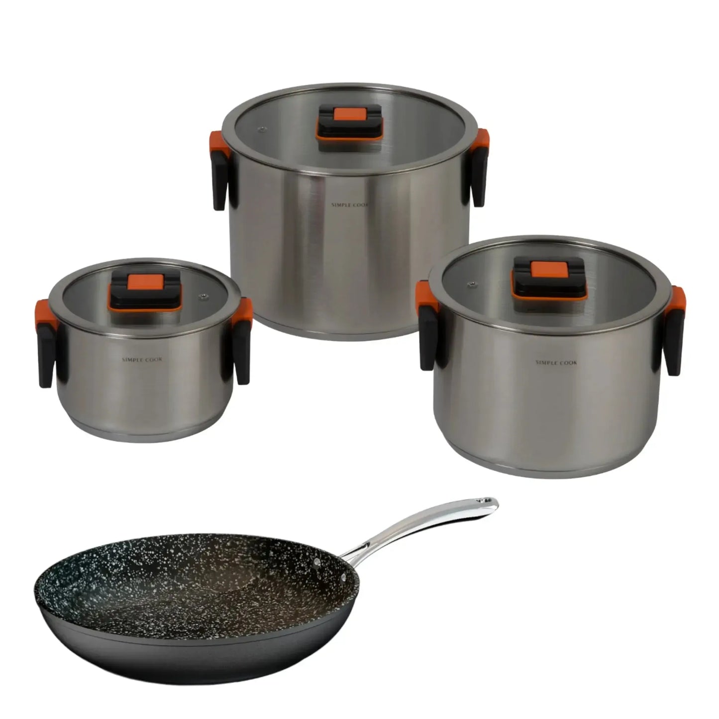 Kit Batería Lyon + Sartén Narbona 20 cms 8 pzs Simple Cook