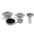 Kit Batería  Sevilla 7pzs Simple Cook + Set de Utensilios 10 pzs Cuisine Simple Cook