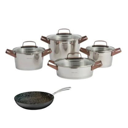 Kit Batería Simple Cook Niza cobre 8 pzs + Sartén Simple Cook Narbona 20 cms
