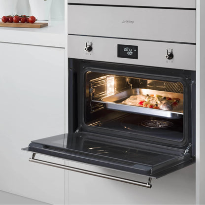 Kit Campana 60 + Encimera Gas 60 + Horno Classica Vapor 45 Smeg-Kits de Cocción