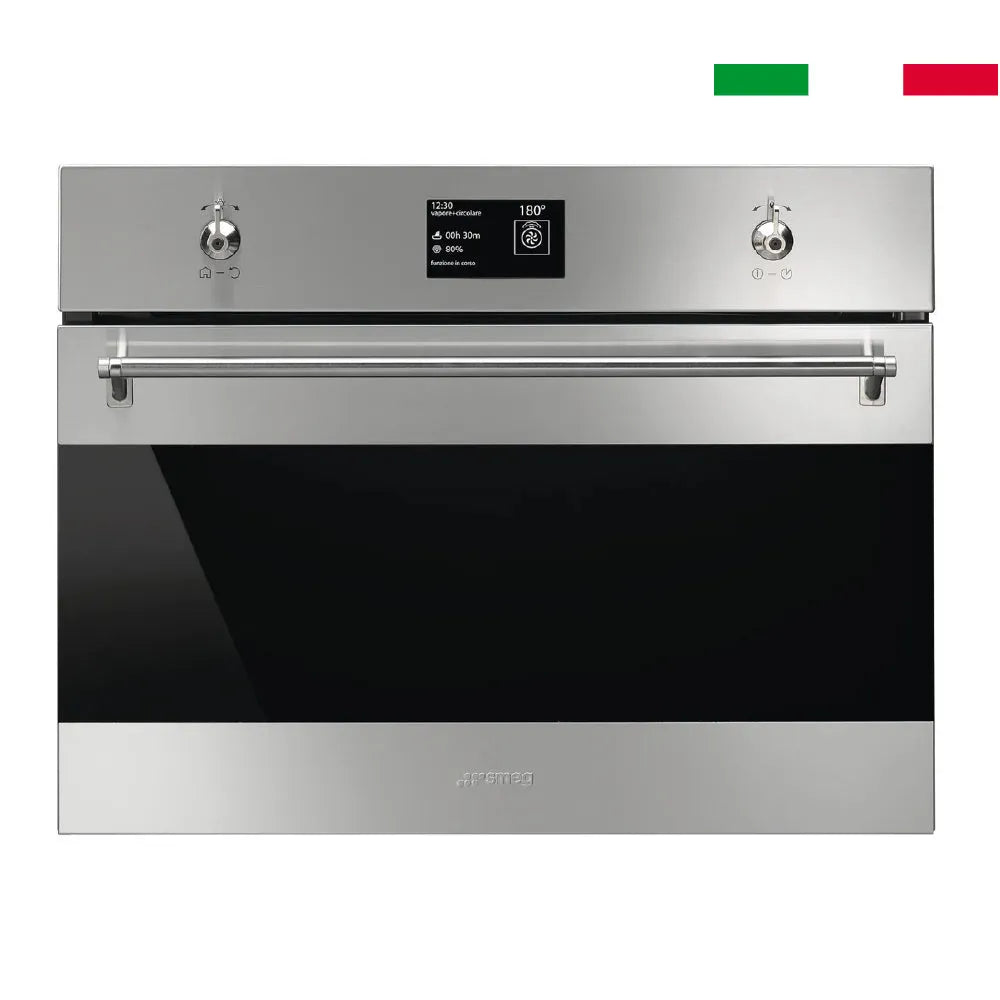 Kit Campana 60 + Encimera Inducción 60 + Horno Classica Vapor 45 Smeg-Kits de Cocción