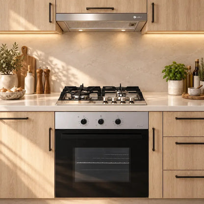Kit Campana Kubli Neu Slider + Encimera FDV Design 60 2.0 NAT + Horno Empotrado Design 57 Lts FDV-Kits de Cocción